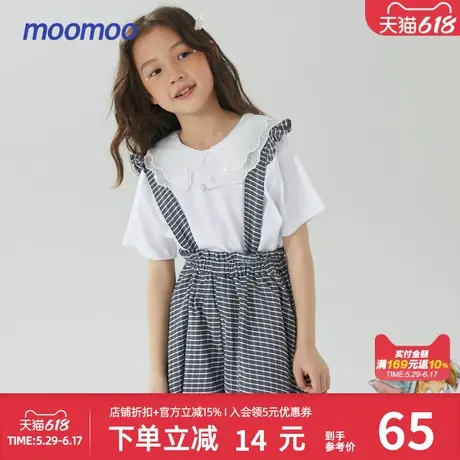 美特斯邦威美特斯邦威童装背带短裤女童夏季南瓜时尚清新休闲裤商品大图