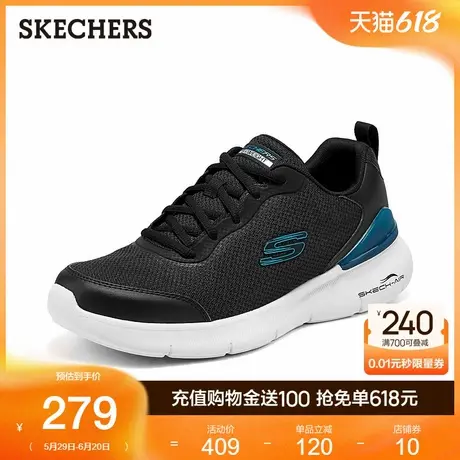 Skechers斯凯奇2025新款夏季男鞋时尚百搭舒适厚底缓震运动休闲鞋商品大图