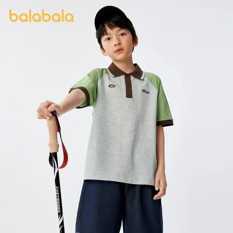 巴拉巴拉童装短袖t恤男童打底衫2025新款儿童夏装女中大童polo衫图片