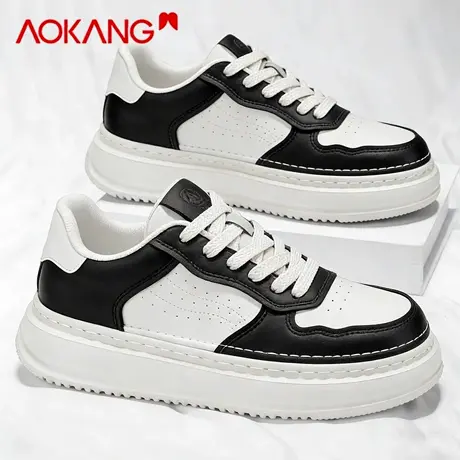 奥康男鞋2026新款春季休闲百搭小白鞋男款轻便软底透气运动板鞋潮图片