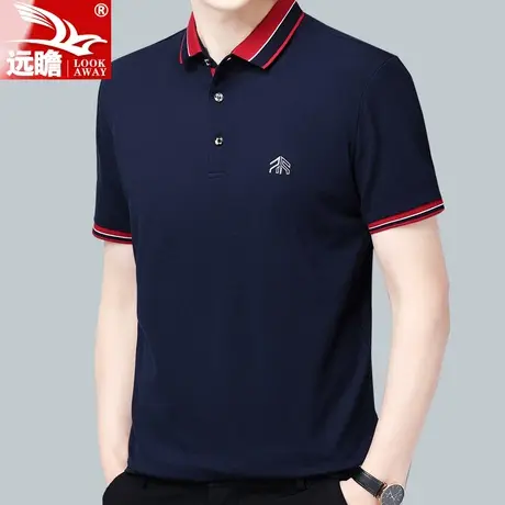 男士夏季t恤男短袖翻领2025新款半袖男装夏天休闲潮流polo衫男款商品大图