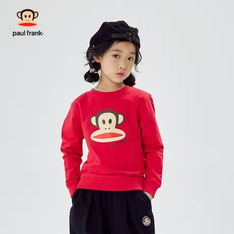 大嘴猴儿童春秋新款圆领套头长袖卫衣男女童宽松T恤百搭洋气新品商品大图