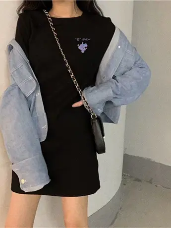 夏装新款大码孕妇装韩版宽松短袖仿棉T恤夏季时尚连衣裙过膝长裙图片