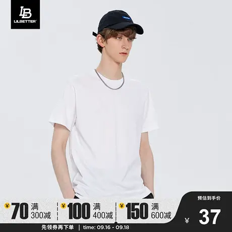 Lilbetter男士t恤半袖潮夏季男装宽松短袖潮牌体恤圆领百搭上衣LB商品大图