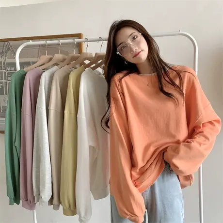 2023年新款卫衣女情侣装早春秋薄款宽松套头上衣ins潮牌学生外套商品大图