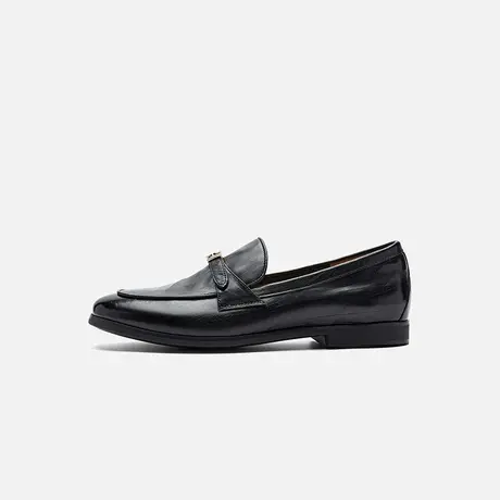 Nine West/玖熙2025春季新款金属扣乐福鞋女英伦风小皮鞋平跟单鞋图片