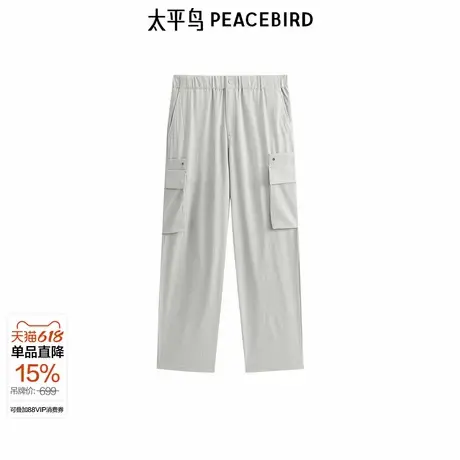 【商场同款】太平鸟男装 休闲裤直筒工装休闲卫裤男长裤B1GLF2432图片