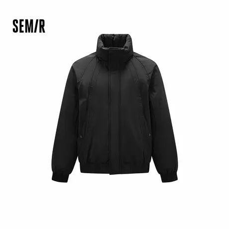 森马羽绒服男飞行员外套三防2025冬季新款保暖立领上衣宽松插肩袖商品大图
