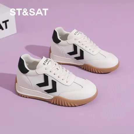 St&Sat/星期六内增高德训鞋女款2025春季5.5cm厚底百搭休闲阿甘鞋商品大图