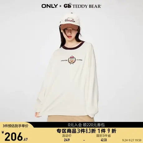ONLY奥莱2023夏季新款GB TEDDY BEAR泰迪熊联名款宽松T商品大图