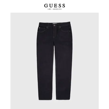 GUESS男士纯色基础款极简舒适直筒牛仔裤-MM3D2144商品大图