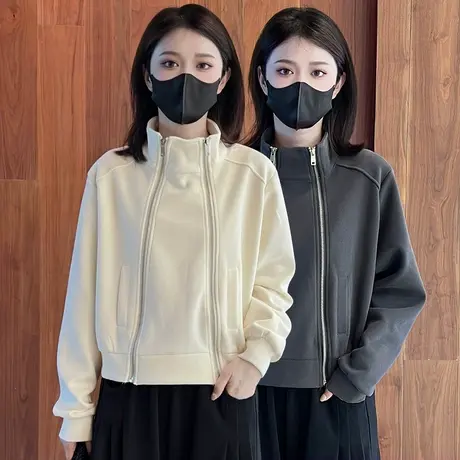 卫衣女秋冬2023新款慵懒风小众宽松显瘦百搭休闲长袖运动上衣外套商品大图