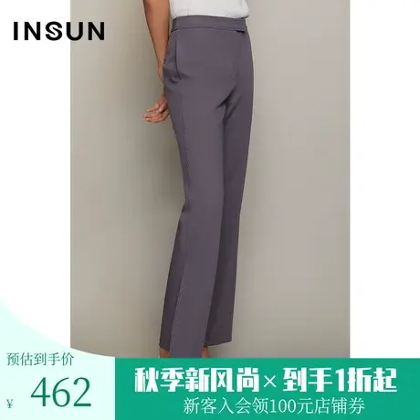 恩裳春秋季设计师联名款都市摩登直筒裤轻商务流行西裤商品大图