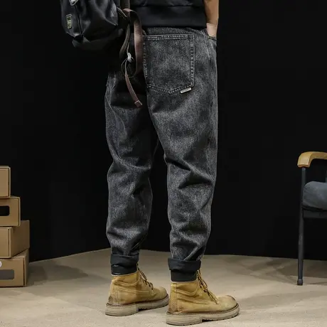 直筒牛仔裤男春秋款男裤大码秋冬裤子2023新款男士休闲长裤男款潮商品大图
