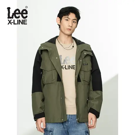 LeeXLINE 21秋季新品舒适版橄榄绿男夹克外套LMT0017403QE-ANL图片