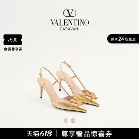 [24期免息]华伦天奴VALENTINO女士 VLOGO SIGNATURE 羊皮高跟鞋图片
