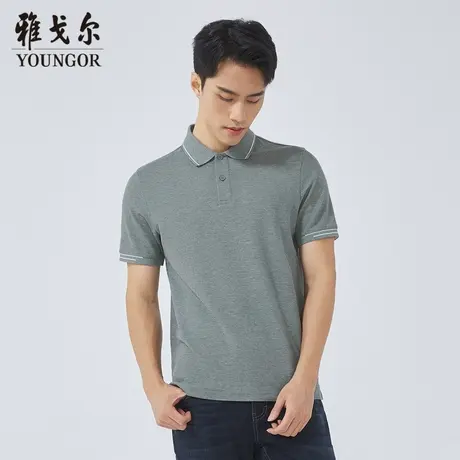 雅戈尔奥莱 商场同款男士短袖T恤新款官方正品商务休闲短袖POLO衫商品大图