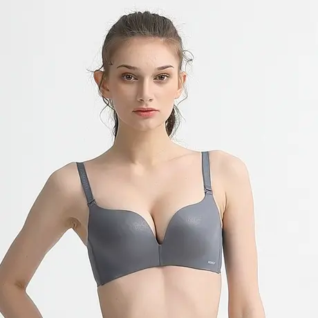 浪漫春天无痕内衣女聚拢上托无钢圈调整型收副乳女士文胸薄款商品大图