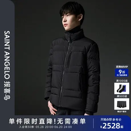 【商场同款】报喜鸟2024冬季新款男士立领时尚休闲羽绒服外套上衣商品大图