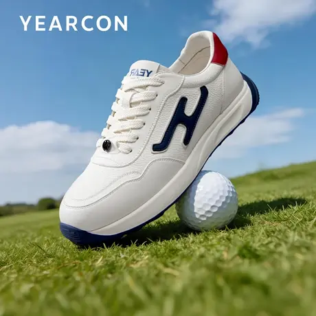 意尔康休闲鞋2026春季新款头层牛皮时尚潮流德训鞋户外轻便慢跑鞋商品大图