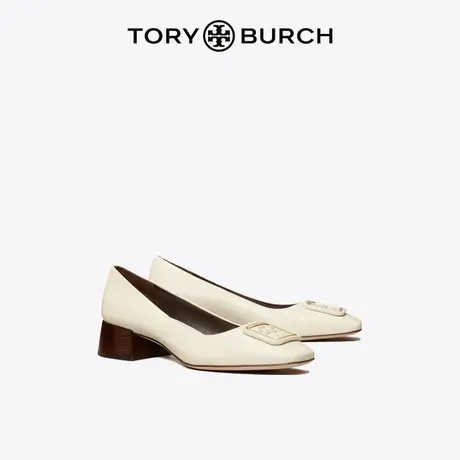 TORY BURCH 汤丽柏琦 GEORGIA羊皮革双T LOGO高跟鞋143336图片