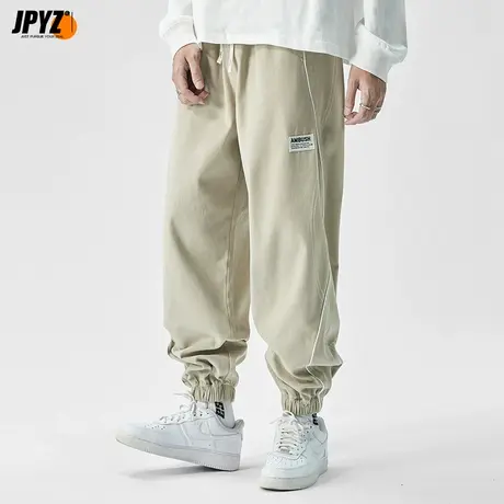 宽松直筒束脚裤子男士春秋季新款日系运动裤秋冬束脚卫裤休闲长裤商品大图