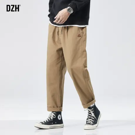 男士卡其色裤子男美式休闲裤男裤秋季潮牌美式长裤2024新款工装裤商品大图