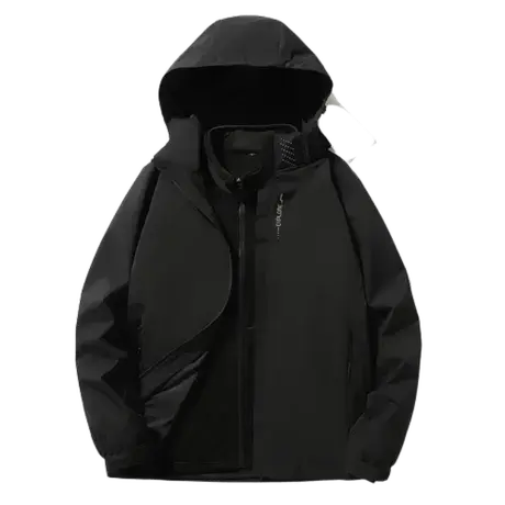 冲锋衣男女2023新款大码外套防风防水三合一可拆卸户外登山爬山商品大图