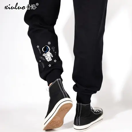 秀洛官方旗舰店联名nasa太空人卫裤跑步运动夏季薄款宽松休闲裤商品大图