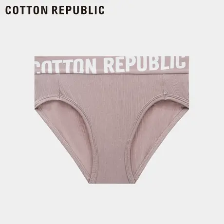 Cotton Republic/棉花共和国女士莫代尔情侣款宽腰边性感女内裤图片