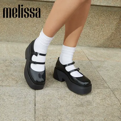 Melissa梅丽莎新款女士甜美复古厚底玛丽珍单鞋33670图片