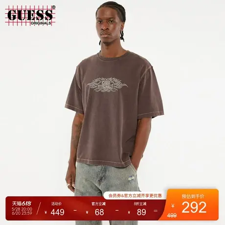 GUESSOriginals25年新款夏季男士潮流百搭短袖T恤-M5RI67KCCM1商品大图
