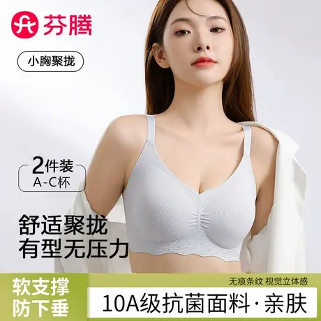 芬腾塑形内衣女士小胸聚拢显大收副乳防下垂无痕薄款软支撑文胸罩商品大图