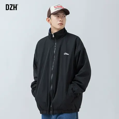 男士双面穿立领外套男秋季潮高级感休闲夹克上衣男装2023新款衣服图片