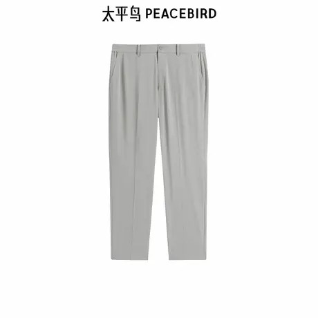 【商场同款】太平鸟男装商务时尚休闲西裤新款灰色裤子B1GAF1402图片