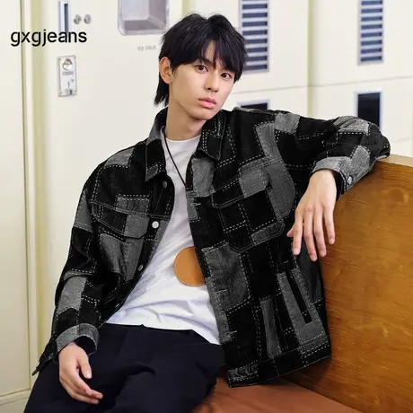 gxg.jeans男装2024年春季新款翻领牛仔夹克JHF1E800561商品大图