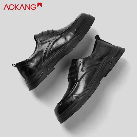 奥康男鞋2025新款秋季休闲皮鞋男款透气增高百搭运动时尚鞋潮流男图片