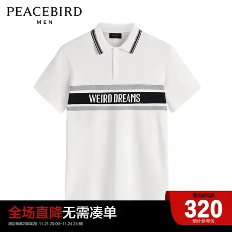 太平鸟男装2023年春季POLO领线套衫男上衣B1EED1422商品大图