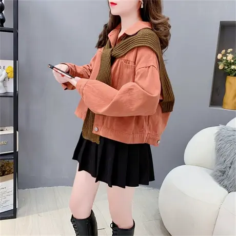 设计感披肩短款牛仔外套女春秋2023年新款宽松显瘦百搭小个子上衣图片