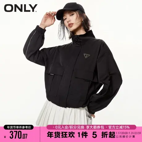 ONLY潮流休闲运动风大口袋立领短款外套女|123236006商品大图