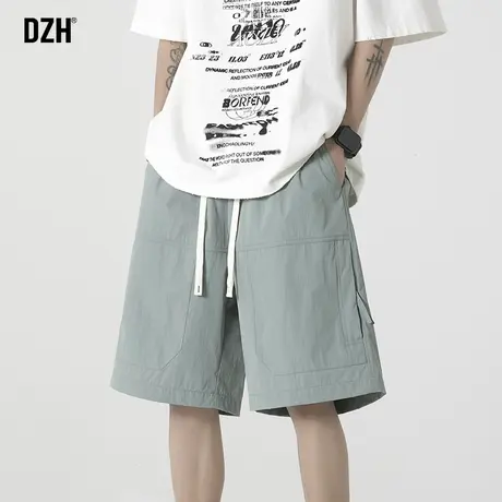 男士速干短裤男款夏季工装裤美式潮牌篮球五分裤薄款沙滩裤半截裤商品大图