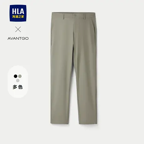 HLA/海澜之家轻商务经典修身弹力休闲九分裤25春夏新款西装裤子男商品大图