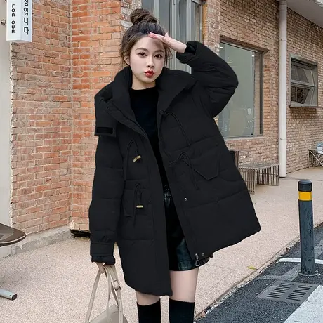 中长款羽绒服冬季女士款2023年新款爆款白色设计感小众小个子高端图片