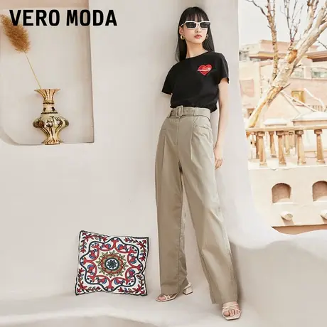 Vero Moda奥莱清仓夏季通勤ins风百搭直筒中腰西裤休闲裤子女流行商品大图