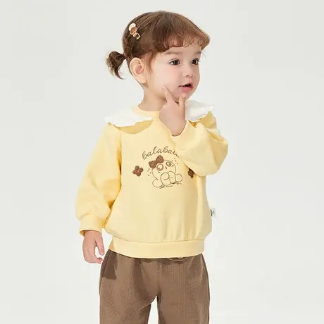 巴拉巴拉2025新款春季宝宝上衣婴儿长袖t恤女童时尚可爱高级感潮商品大图