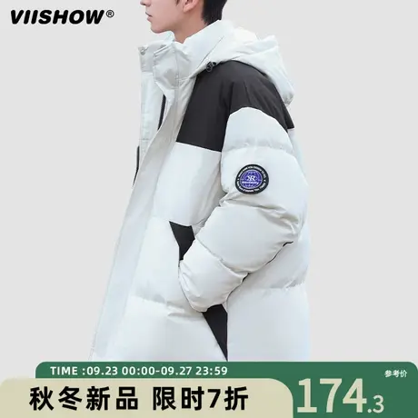 VIISHOW连帽棉服男冬季加厚保暖棉袄冲锋夹克潮牌宽松面包服外套商品大图