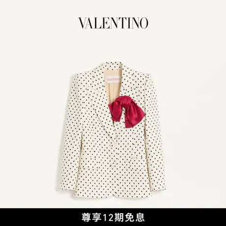 [礼物]华伦天奴VALENTINO女士 PLUSDEPOIS 波点印花外套商品大图