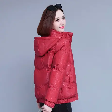 中年女士羽绒棉服女冬季2022新款棉衣中老年妈妈女装短款棉袄外套图片