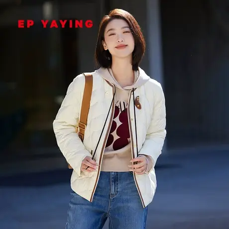 【小香风轻薄羽绒服】EP雅莹女装 松花江白鸭绒唐嫣同款2023秋冬图片