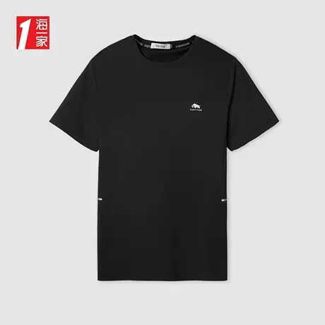 海一家修身运动短T夏季青春休闲舒适透气男士短袖T恤商品大图